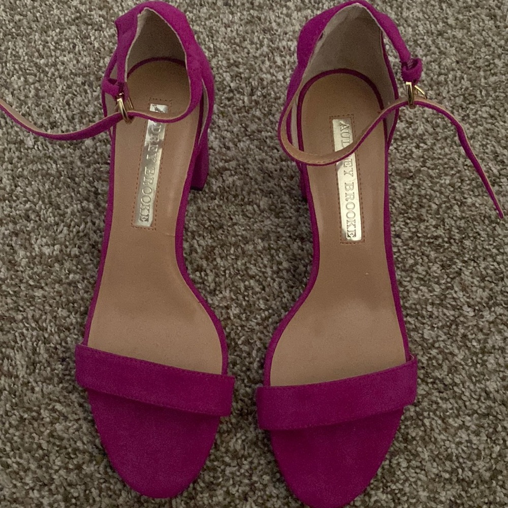 Fuchsia heels , never worn.